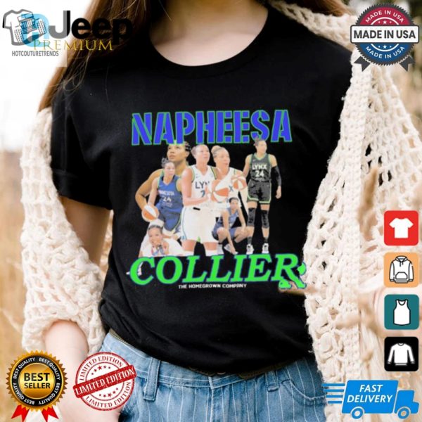 Official Napheesa Collier Minnesota Lynx Wnba 2024 The Homegrown Company T Shirt hotcouturetrends 1 2