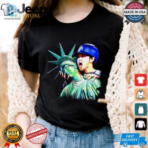 Vampire Shohei Ohtani Bite Statue Of Liberty New York Baseball Shirt hotcouturetrends 1 2