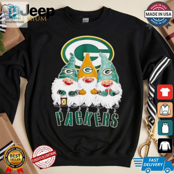 Green Bay Packers Santa Gnomies Shirt hotcouturetrends 1 1