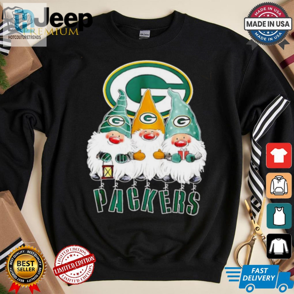 Green Bay Packers Santa Gnomies Shirt 