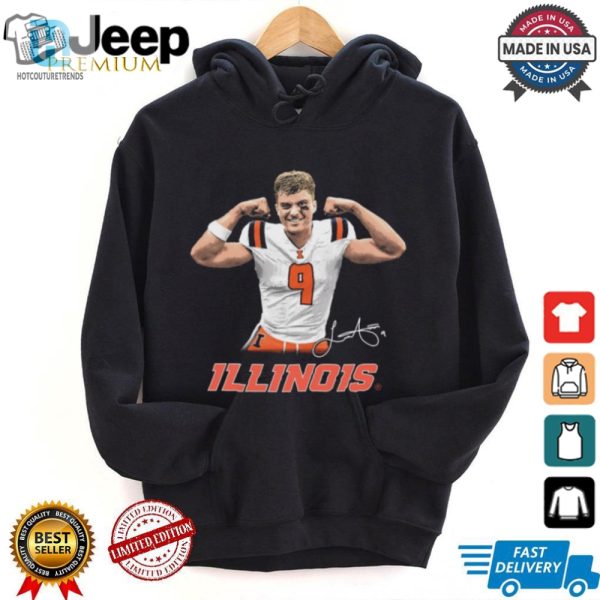 Official Luke Altmyer Illinois Fighting Illini Flex Signature T Shirt hotcouturetrends 1 3