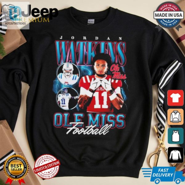 Official Jordan Watkins Ole Miss Rebels Football 90S Graphic Players T Shirt hotcouturetrends 1 1