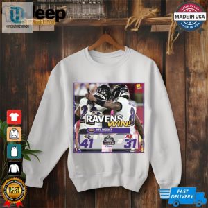 2024 Poster Final Ravens Win Nfl Week 7 2024 Baltimore Ravens 41 31 Tampa Bay Buccaneers T Shirt hotcouturetrends 1 2