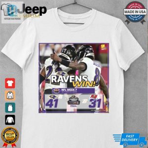 2024 Poster Final Ravens Win Nfl Week 7 2024 Baltimore Ravens 41 31 Tampa Bay Buccaneers T Shirt hotcouturetrends 1 3