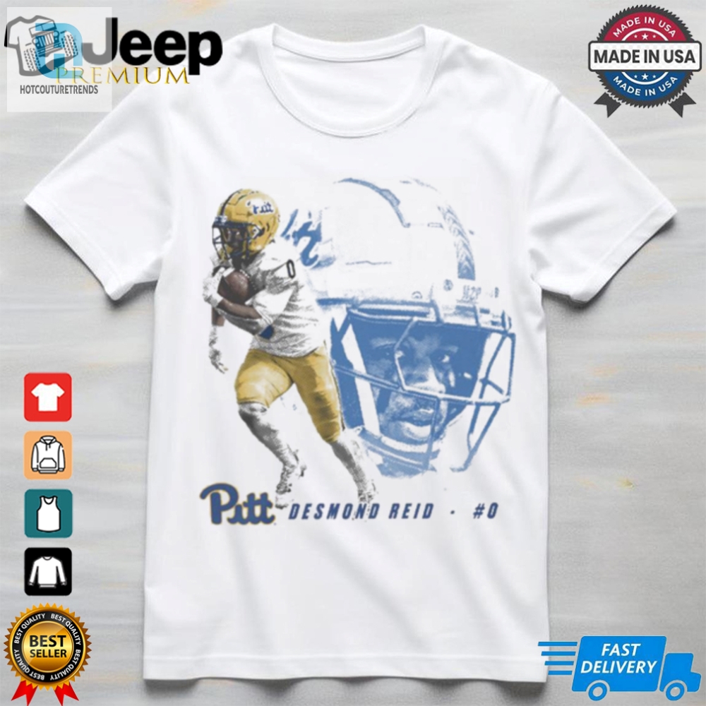 Desmond Reid 9 Pittsburgh Panthers Portrait Ncaa T Shirt 