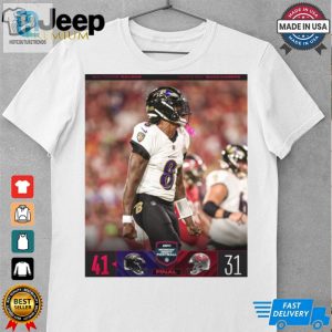 2024 Poster Final Baltimore Ravens 41 31 Tampa Bay Buccaneers Nfl Monday Night Football T Shirt hotcouturetrends 1 3