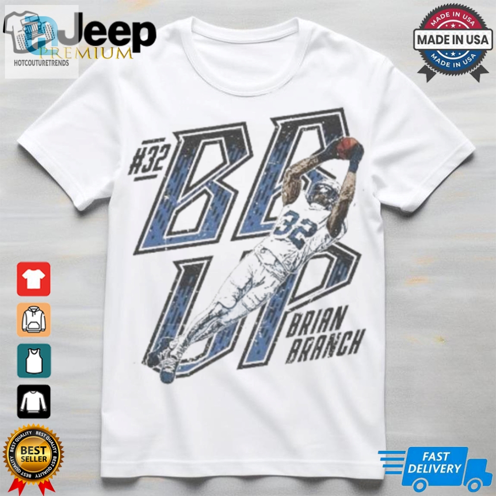 Official Brian Branch Detroit Lions Bb Up Shirt 