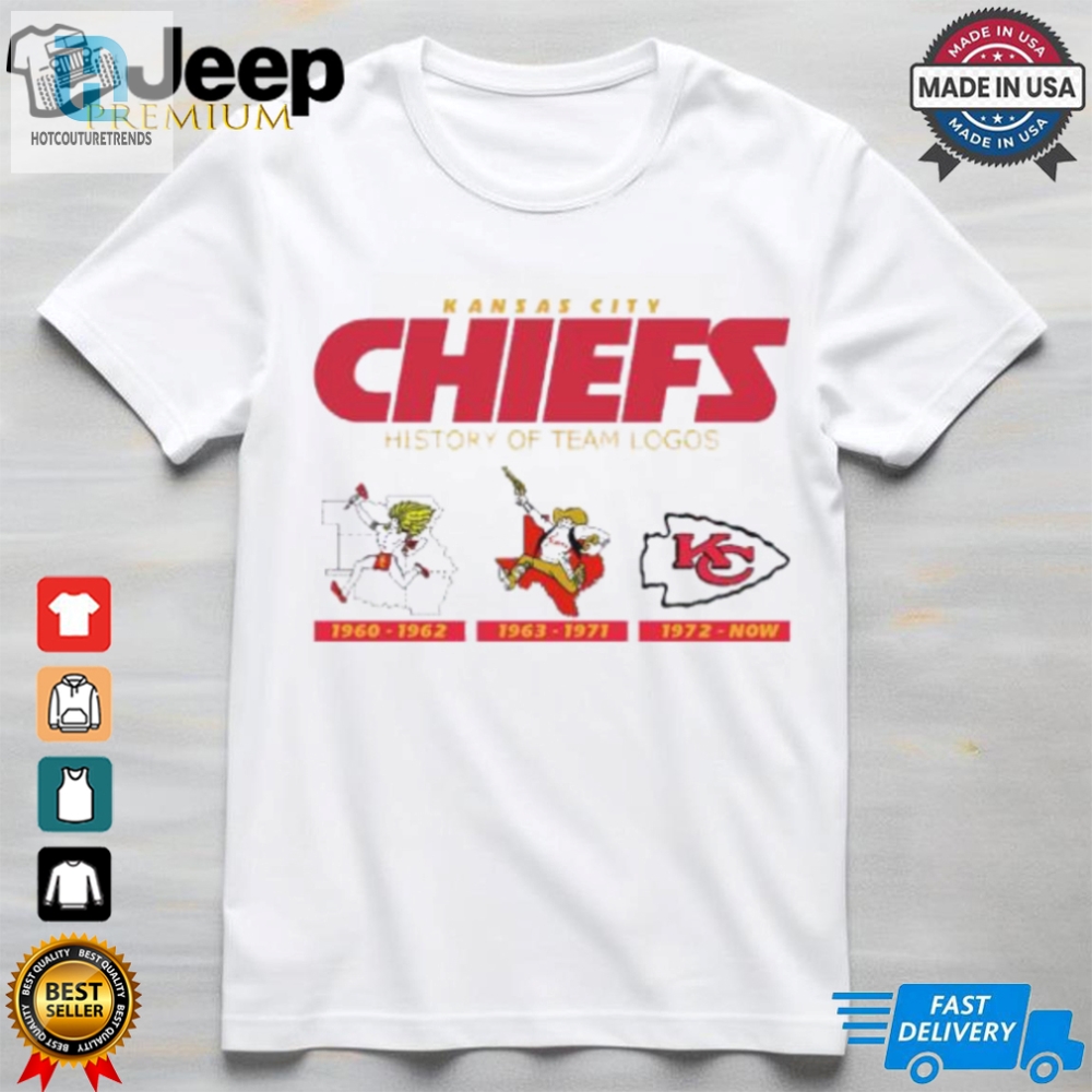 Kansas City Chiefs History Of Team Logos Shirt 