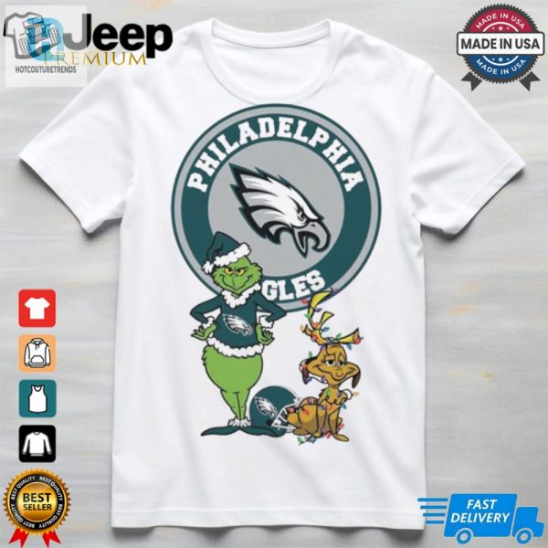 Grinch And Max Philadelphia Eagles Merry Christmas 2024 Shirt hotcouturetrends 1 1