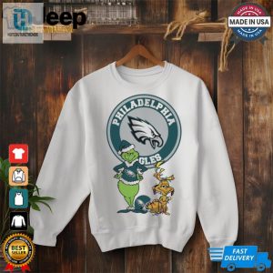 Grinch And Max Philadelphia Eagles Merry Christmas 2024 Shirt hotcouturetrends 1 2