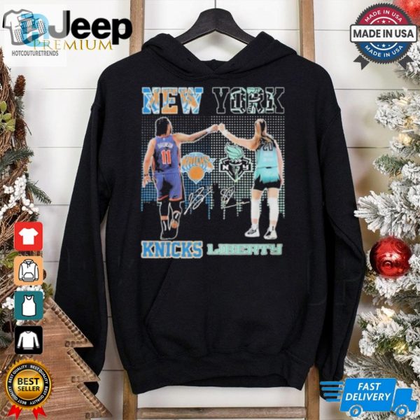 New York Knicks X New York Liberty Signature Shirt hotcouturetrends 1 3