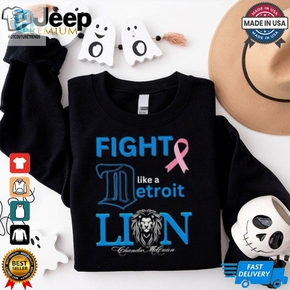 Fight Like A Detroit Lions Cancer Logo Shirt 