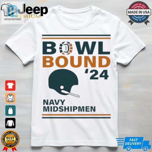 Navy Midshipmen 2024 Bowl Bound Helmet Shirt hotcouturetrends 1