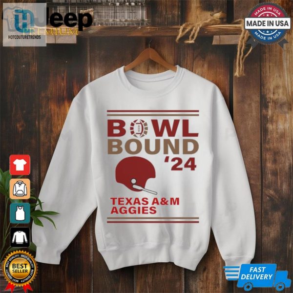 Texas Am Aggies 2024 Bowl Bound Helmet Shirt hotcouturetrends 1 2