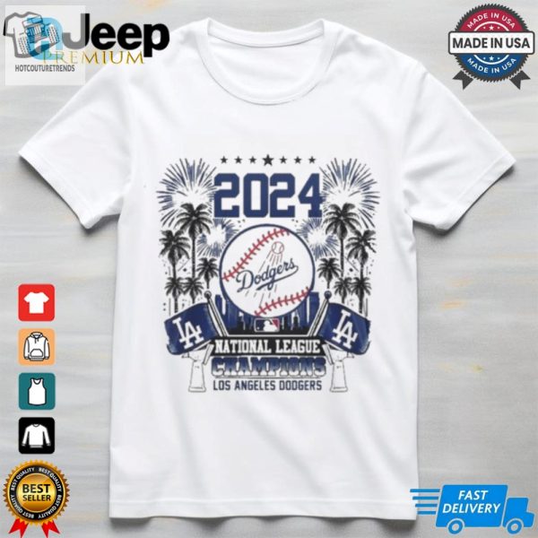 2024 National League Champions Los Angeles Dodgers Custom Name And Number Shirt hotcouturetrends 1