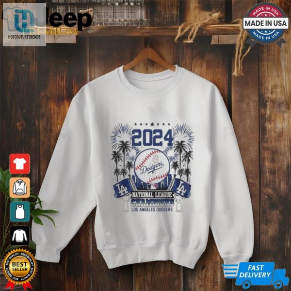 2024 National League Champions Los Angeles Dodgers Custom Name And Number Shirt hotcouturetrends 1 2