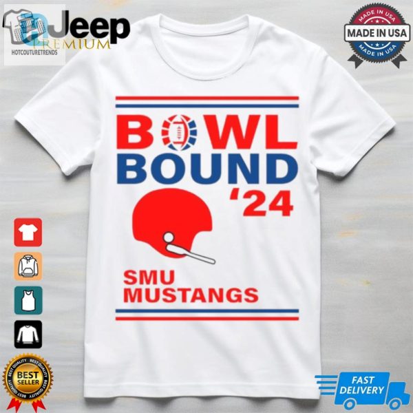 Smu Mustangs 2024 Bowl Bound Helmet Shirt hotcouturetrends 1