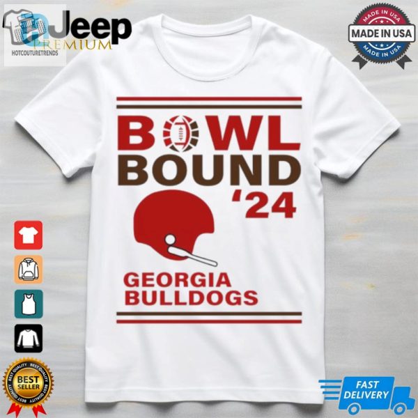 Georgia Bulldogs 2024 Bowl Bound Helmet Shirt hotcouturetrends 1