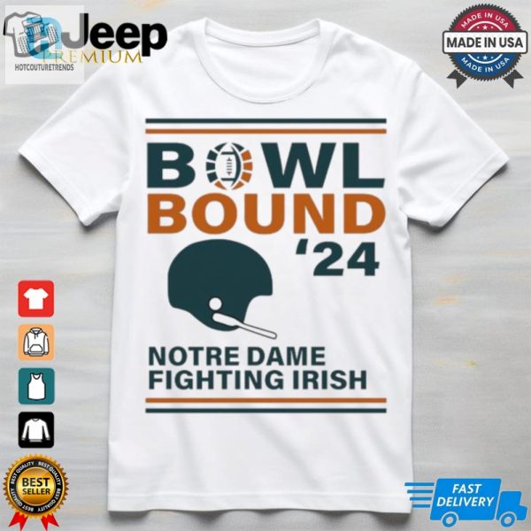 Notre Dame Fighting Irish 2024 Bowl Bound Helmet Shirt hotcouturetrends 1