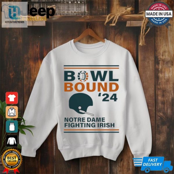 Notre Dame Fighting Irish 2024 Bowl Bound Helmet Shirt hotcouturetrends 1 2