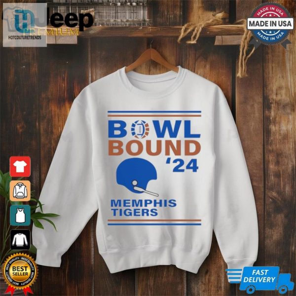 Memphis Tigers 2024 Bowl Bound Helmet Shirt hotcouturetrends 1 2