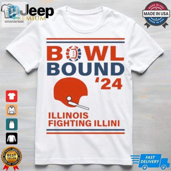 Illinois Fighting Illini 2024 Bowl Bound Helmet Shirt hotcouturetrends 1