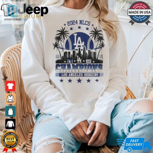 2024 Nlcs Los Angeles Dodgers 25 Time Champions Shirt hotcouturetrends 1 3