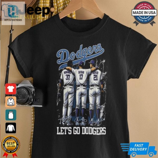 Los Angeles Dodgers Hernandez Ohtani Buehler Lets Go Dodgers Signatures Shirt hotcouturetrends 1 1