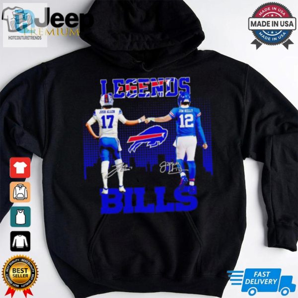 Buffalo Bills Legend Josh Allen And Jim Kelly Signatures Shirt hotcouturetrends 1 2