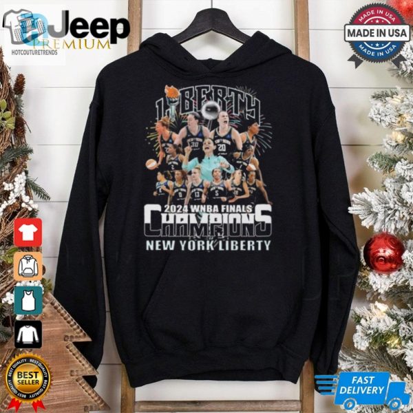 New York Liberty 2024 Wnba Finals Champions Celebrating Fireworks Shirt hotcouturetrends 1 3