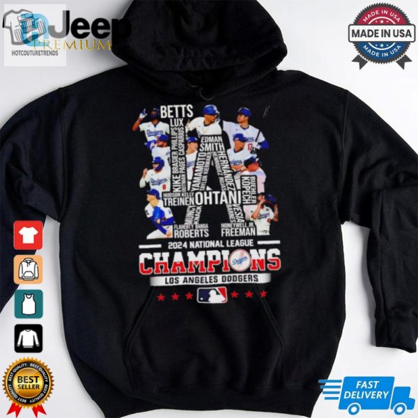 Los Angeles Dodgers 2024 National League Champions Team Shirt hotcouturetrends 1 2