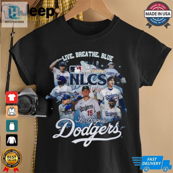 Los Angeles Dodgers National League Champions 2024 Live Breath Blue Shirt hotcouturetrends 1 1