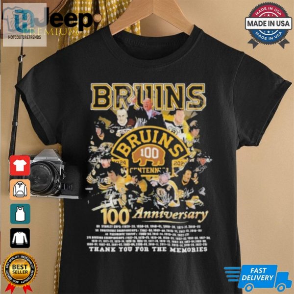 Boston Bruins 100Th Anniversary 1924 2024 Thank You For The Memories T Shirt hotcouturetrends 1 1