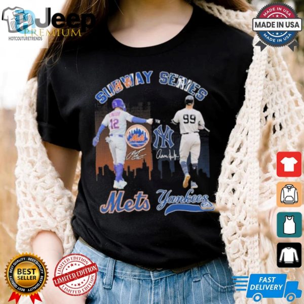 Official New York Mets X New York Yankees Signature Unisex T Shirt hotcouturetrends 1