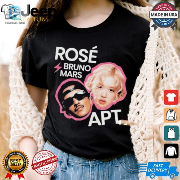 Official Rose And Bruno Mars Apt Bootleg T Shirt hotcouturetrends 1