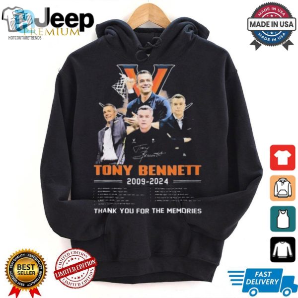 Official Coach Tony Bennett 2009 2024 Thank You For The Memories Signature Shirt hotcouturetrends 1 1