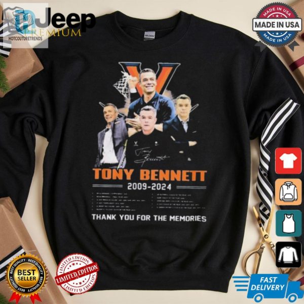 Official Coach Tony Bennett 2009 2024 Thank You For The Memories Signature Shirt hotcouturetrends 1 3