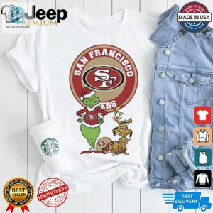 Official Grinch And Max San Francisco 49Ers Merry Christmas 2024 Shirt hotcouturetrends 1 1