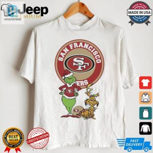 Official Grinch And Max San Francisco 49Ers Merry Christmas 2024 Shirt hotcouturetrends 1 2