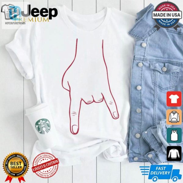 Bacon White And Red Horn Hands Down T Shirt hotcouturetrends 1 1