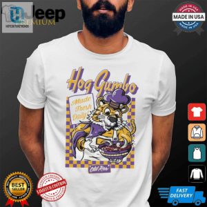 Official Hog Gumbo Made Fresh Daily Lsu Tigers Vs Arkansas Razorbacks Graphic T Shirt hotcouturetrends 1 3