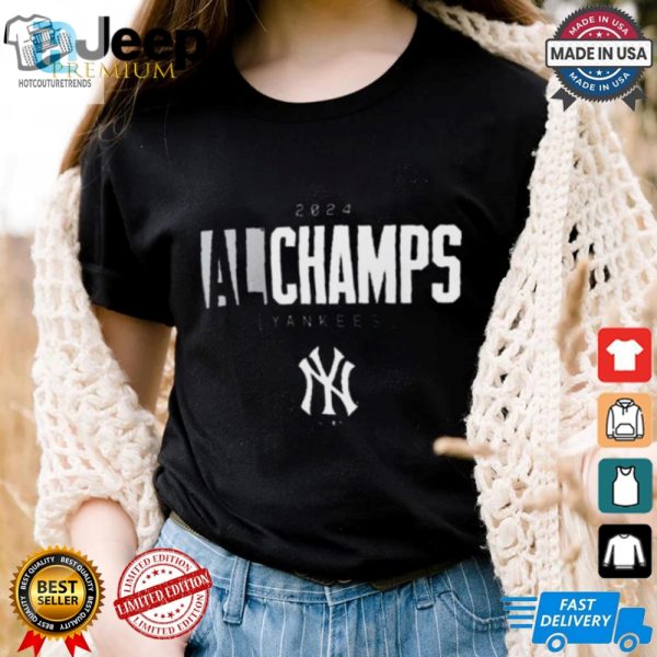 Official New York Yankees Mlb Baseball 2024 American League Champions Logo T Shirt hotcouturetrends 1