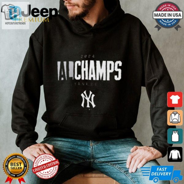 Official New York Yankees Mlb Baseball 2024 American League Champions Logo T Shirt hotcouturetrends 1 2