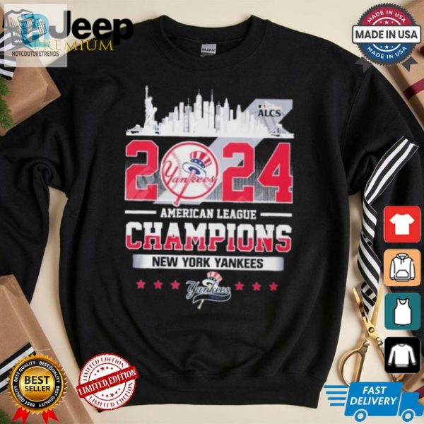 Official 2024 American League Champions New York Yankees T Shirt hotcouturetrends 1 3