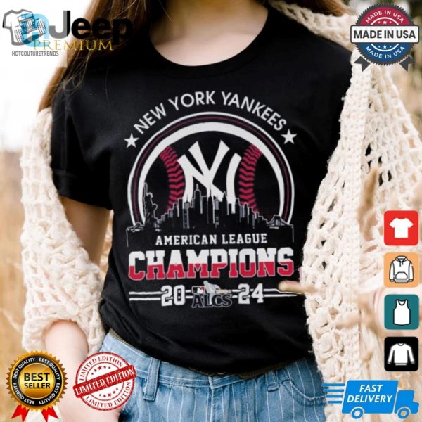 Official American League Champions Mlb New York Yankees 2024 Skyline World Champions Shirt hotcouturetrends 1