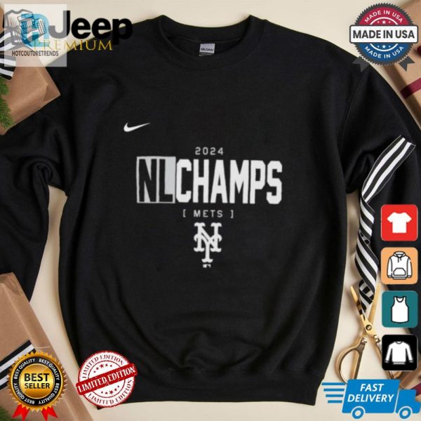 Official New York Mets 2024 Nl National League Champions Logo Shirt hotcouturetrends 1 3