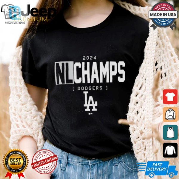 Official Los Angeles Dodgers 2024 Nl National League Champions Logo Shirt hotcouturetrends 1