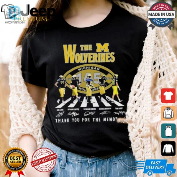 Official Michigan Wolverines Thank You For The Memories Of 145 Years The Wolverines T Shirt hotcouturetrends 1