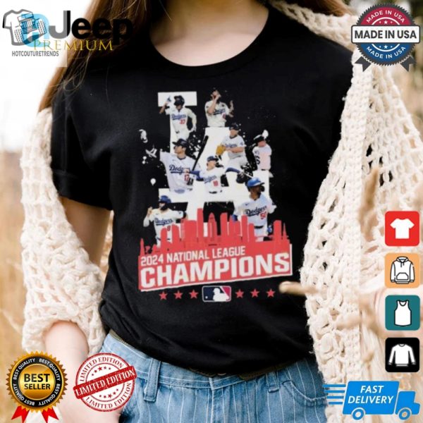 Official 2024 National League Champions Los Angeles Dodgers Shirt hotcouturetrends 1