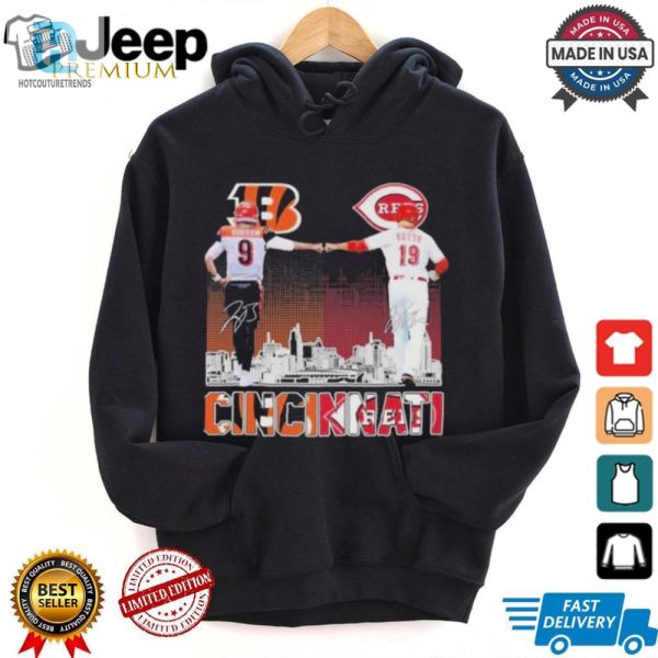 Official Cincinnati Bengals 2024 Joseph Burrow Cincinnati Reds Joey Votto T Shirt hotcouturetrends 1 1